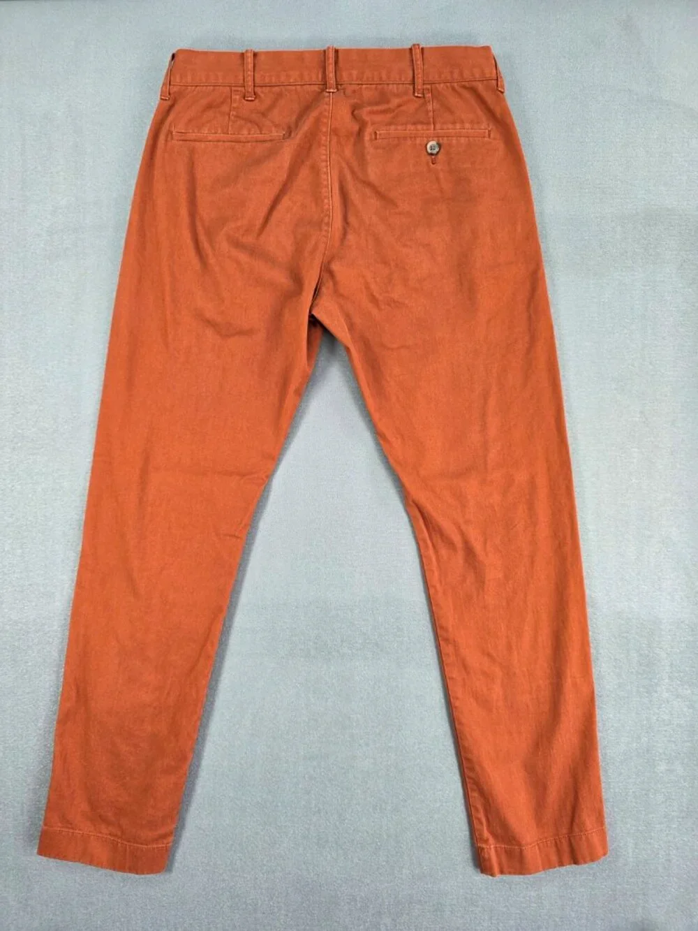 J. Crew Mercantile Flex Men's Slim Chino Pants 31x32 Burnt Orange